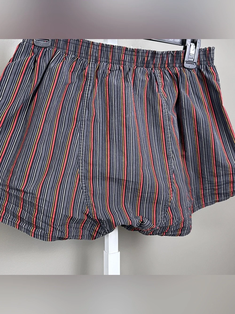 Vintage Jockey USA Originals Boxer Shorts Size Medium 100% Cotton Striped Mens